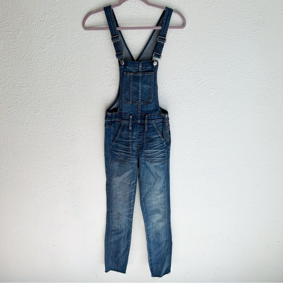 Madewell Stretch Overalls in Kemp Wash XXS - Picture 2 of 6